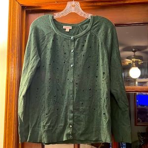 Green Merona cardigan (Size XL) - runs small